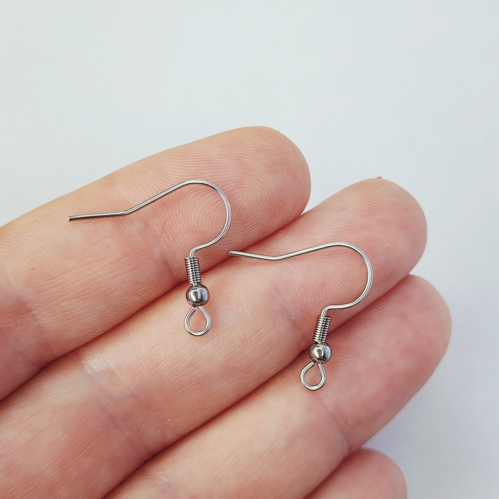 Ювелирные швензы крючки, сталь 316, классика дужки 19мм