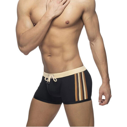 Мужские плавки боксеры черные Romeo Rossi RR6507-2