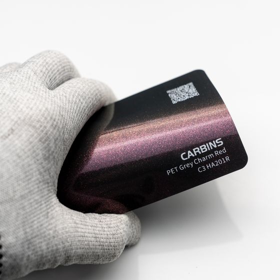 Веер образцов виниловой цветной пленки Carbins