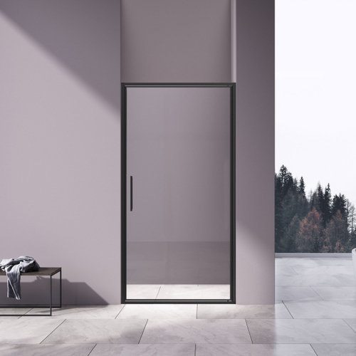 Душевая дверь Slim 8mm VDP-4SL900CLB, черный, стекло прозрачное