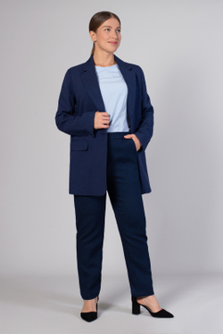 Жакет женский 4135АП, темно-синий #38ТС044135АП