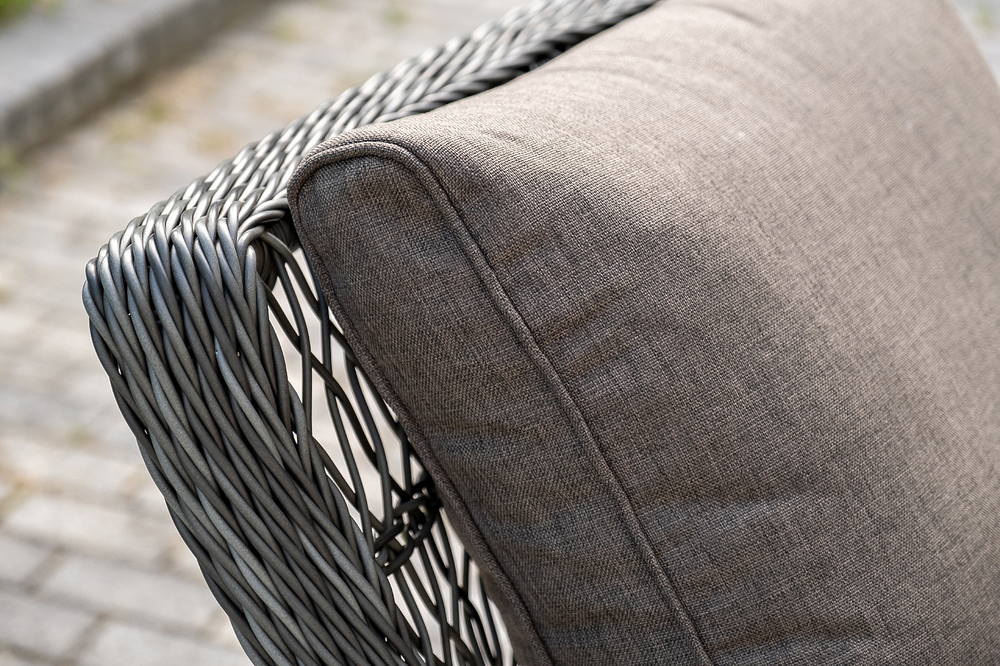 "Гранд Латте" лаунж-зона из искусственного ротанга, цвет графит