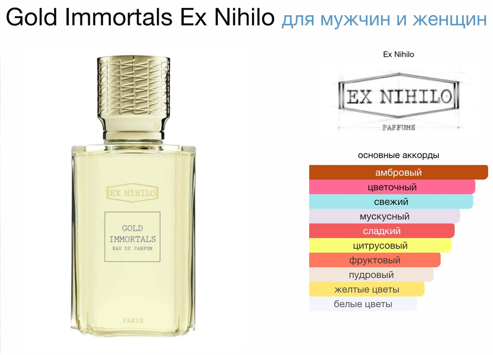 Ex Nihilo - gold immortals (унисекс)