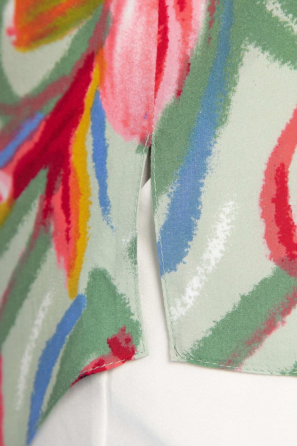 Блуза Маргоша (зелено-розовая) Б13153-16М LT Collection