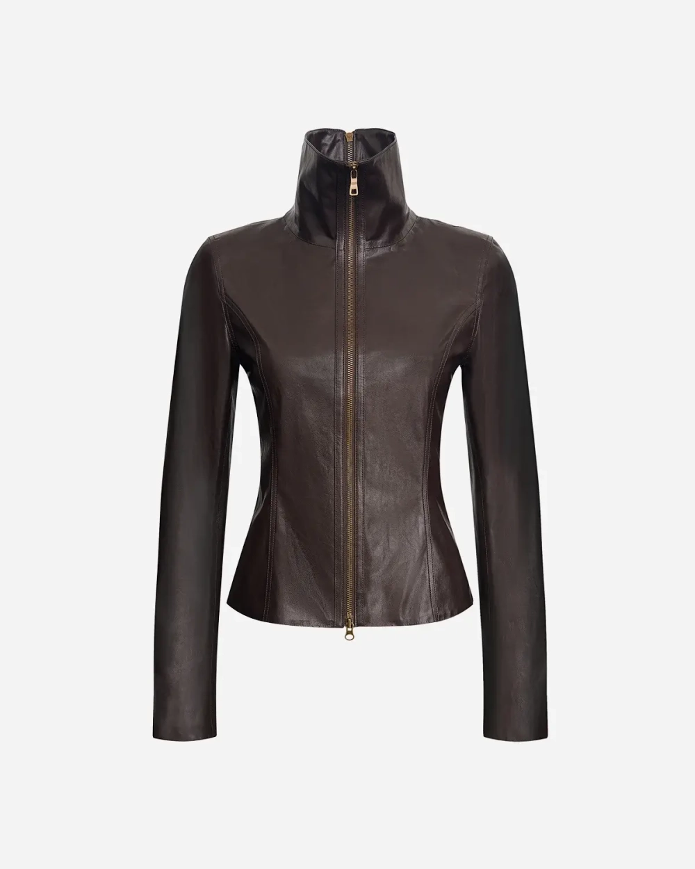 Куртка из экокожи с молниями