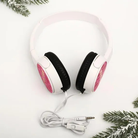 Наушники накладные «С Новым годом», с микрофоном