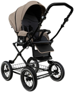 Детская коляска Roan Bass Next Classic d12 2.0 3 в 1 с автокреслом Pituso Baesa Pro Black BNC/80/2 Hazel/Black/руч.Black
