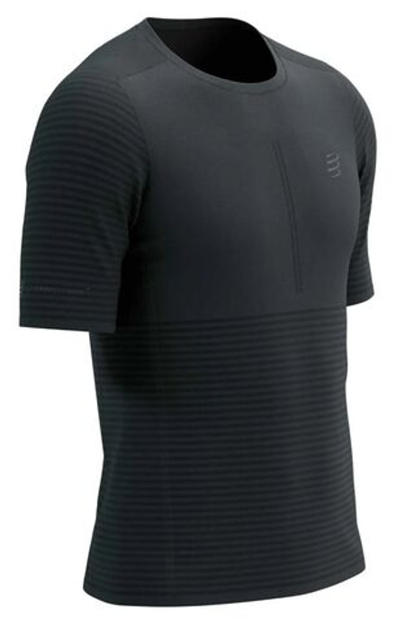 Мужская теннисная футболка Compressport Pro Racing Short Sleeve - черный