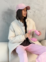 Куртка весенняя удлиненная с капюшоном