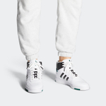 Adidas originals Drop Step Xl non-slip shock absorption wear-resistant lightweight high-top sneakers for men and women the same style white and green