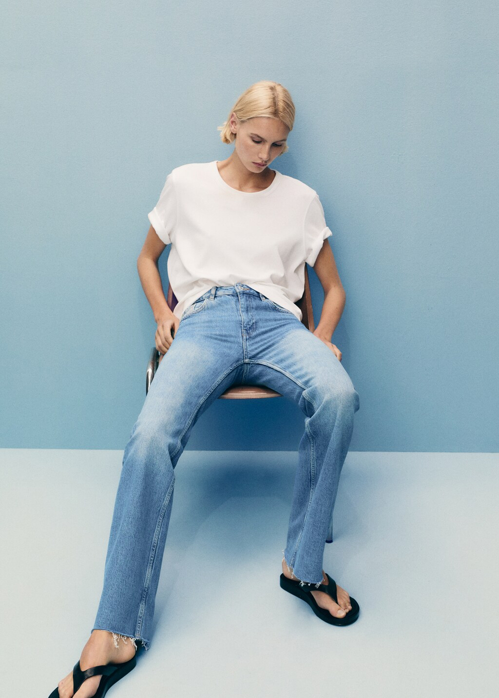 Джинсы flare Fiona с посадкой на талии