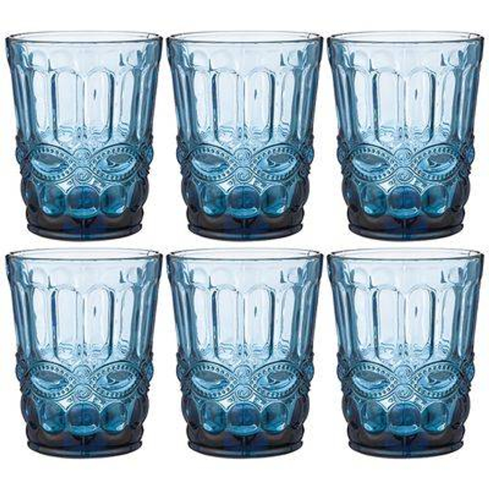 НАБОР СТАКАНОВ "СЕРПЕНТИНА" ИЗ 6ШТ. СЕРИЯ "MUZA COLOR" 270МЛ. / В=10 СМ (КОР=6НАБ.)