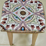 Чехол гобеленовый для табурета "ДВ.", дизайн: 173, размер 32*32см, Россия.