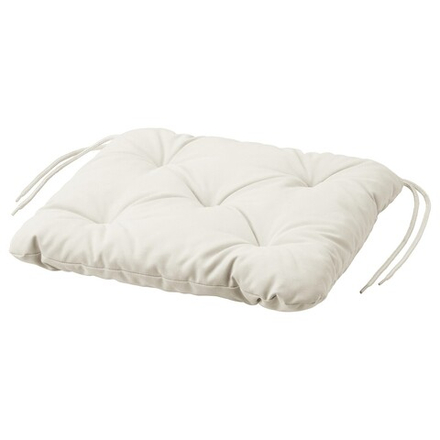 IKEA KUDDARNA  (ИКЕА КУДДАРНА)  -  Подушка для кресла, сад, светло-серо-бежевый, 36x32 см