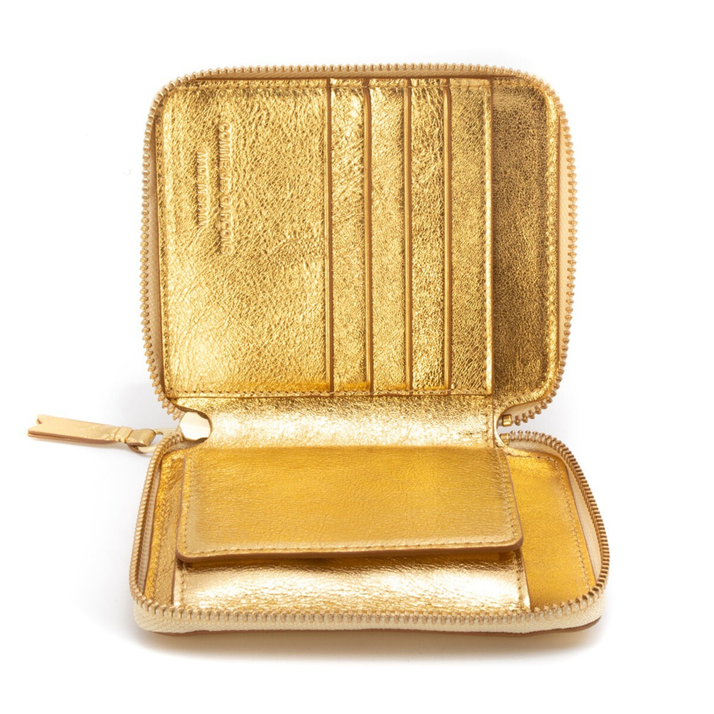 COMME DES GARÇONS WALLET КОШЕЛЕК GOLD LINE ЗОЛОТОЙ