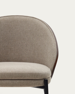 Стул Eamy светло-коричневый из шпона ясеня с отделкой венге