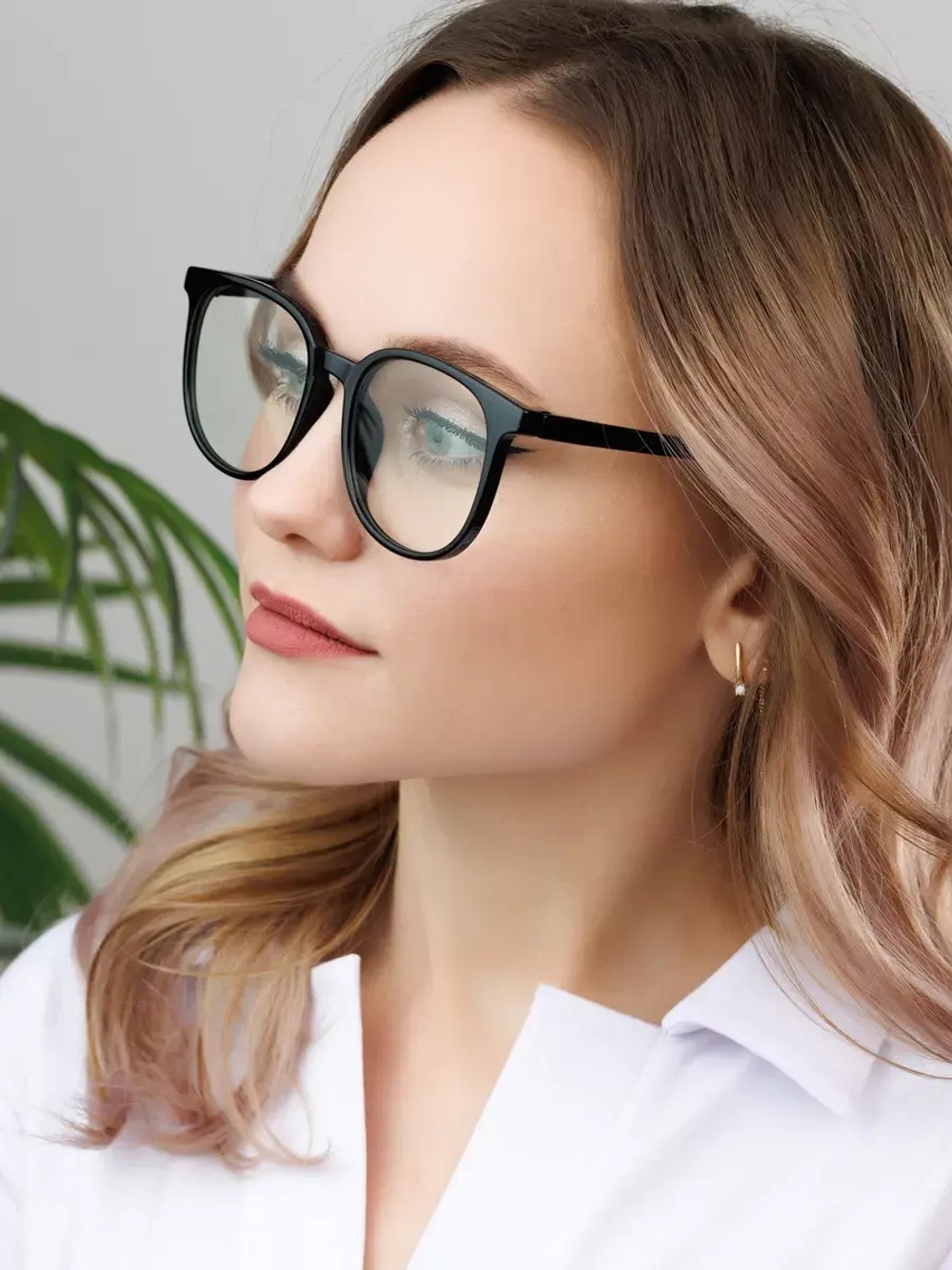 Очки для компьютера имиджевые защитные прозрачные нулевки