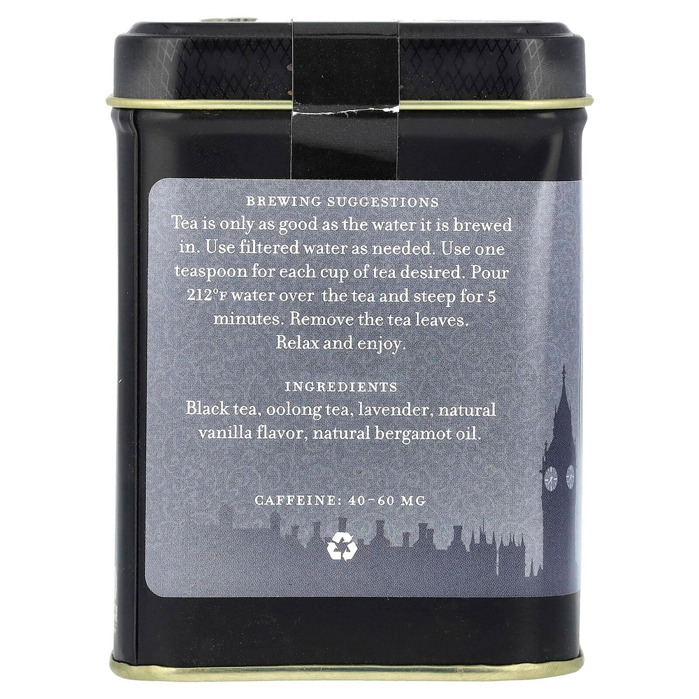 Harney & Sons, Ароматизированный черный чай, Victorian London Fog, 112 г (4 унции)