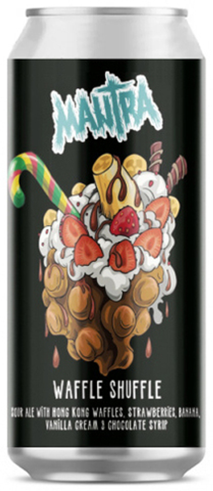Пиво Мантра Ваффл Шаффл: Банана, Срауберри, Чоколейт Сироп / Mantra Waffle Shuffle: Banana, Strawberry & Chocolate Syrup 0.45 - банка