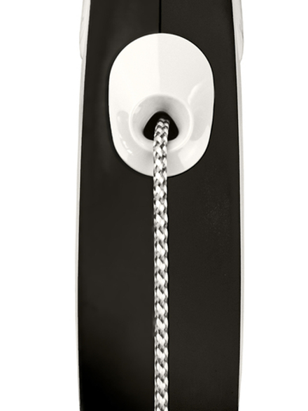 Поводок-рулетка Flexi New Comfort XS. Трос 3 м. для собак до 8 кг. Черный