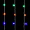 Светодиодный занавес 2*2 м., 400 разноцветных LED ламп, мерцание, прозрачный провод ПВХ, LTC (PCL402BLW-10-2M)