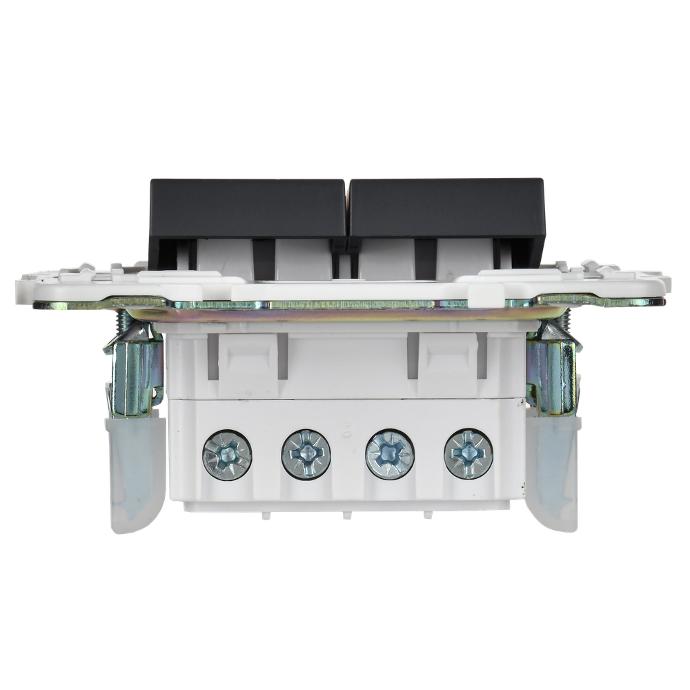 SKANDY Выключатель 2-клавишный перекрестный 10А SK-V06Bl черный IEK