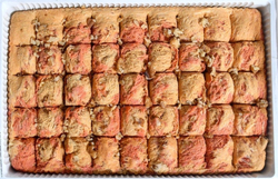 Халва арахисовая с грецким орехом и вкусом граната 2,5кг (пластик)