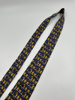 Галстук тёмно-синий Salvatore Ferragamo