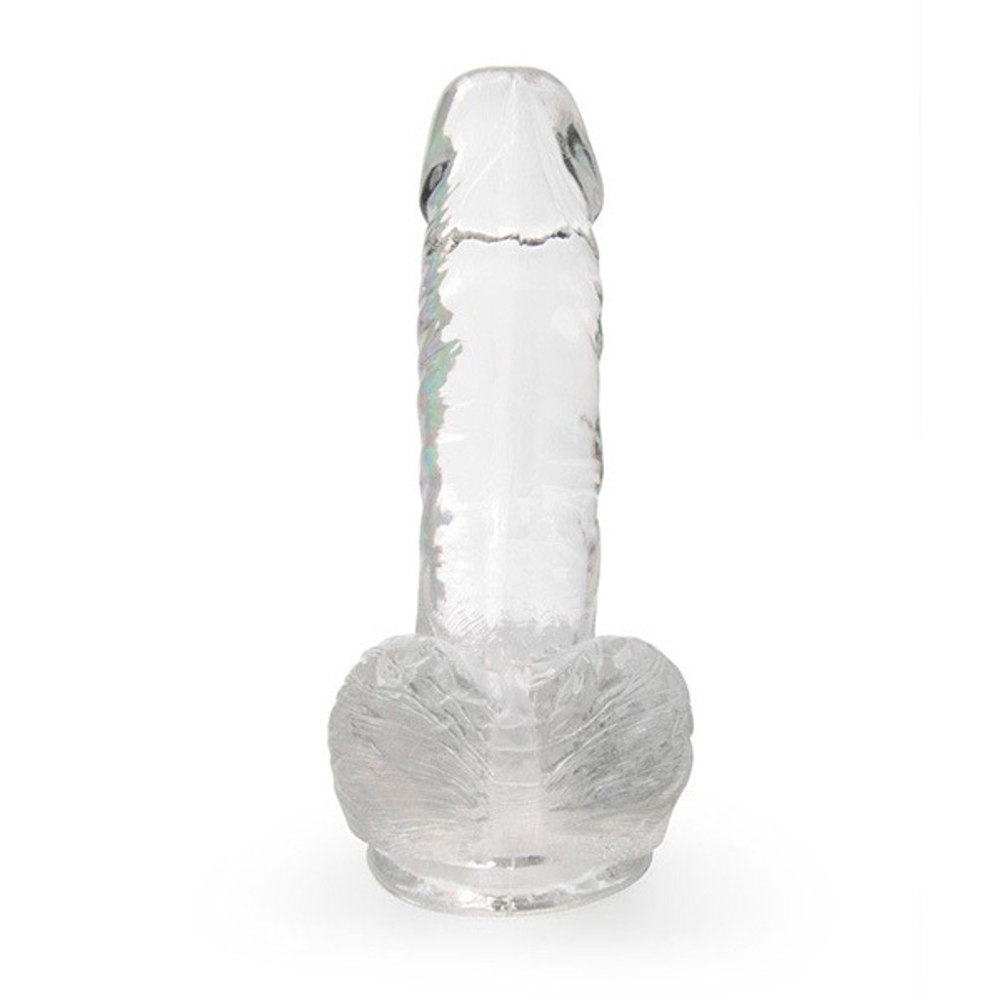 Прозрачный фаллоимитатор на присоске 15см Bior Toys Erowoman-Eroman LET-14015