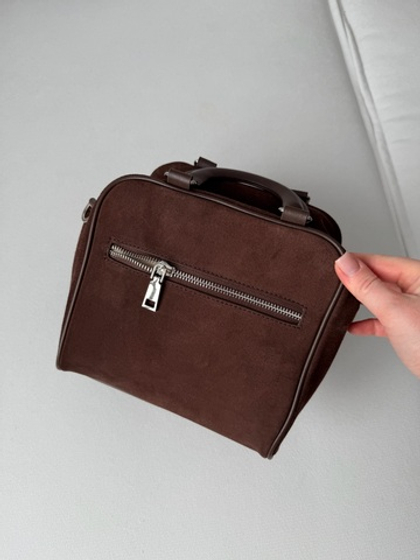 Сумка из натуральной замши