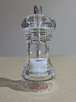 Мельница для соли и перца h 11,5 см, акрил, прозрачная, SPICE & CO