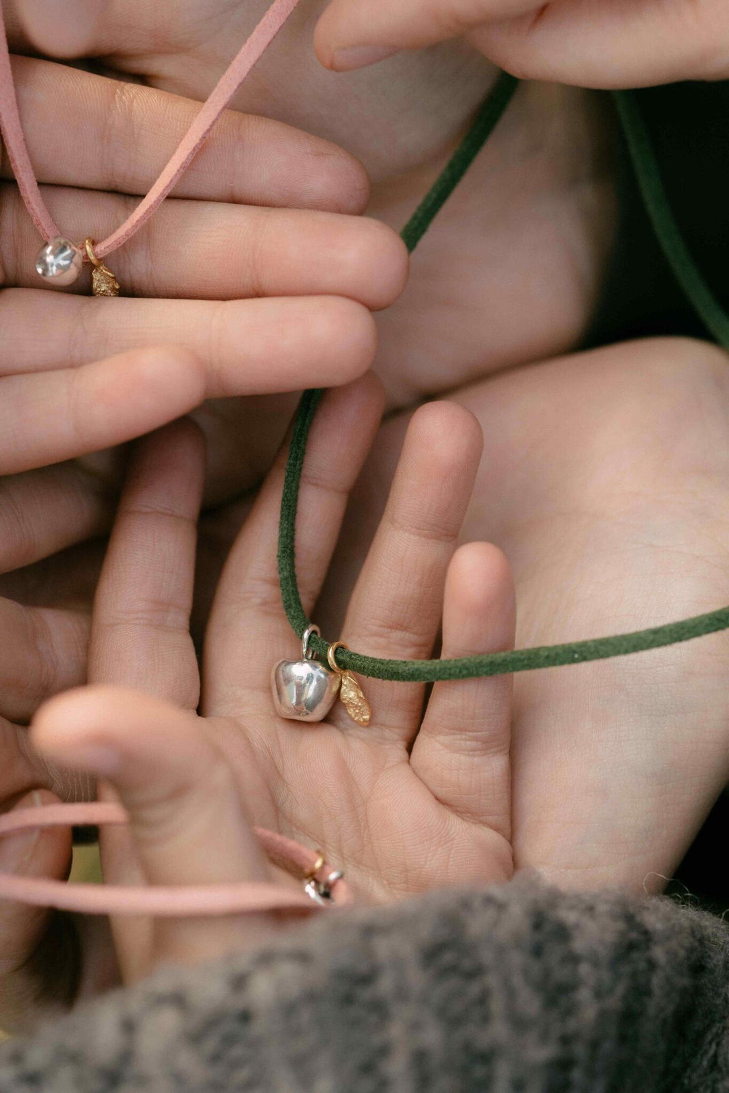 Сет Яблочко от яблоньки на шнурке