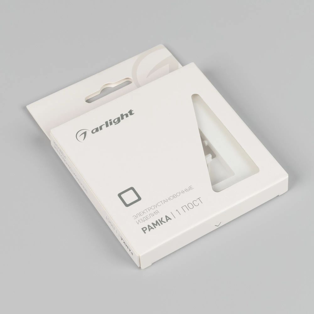 Рамка пластиковая FRM-PERIO-PL-1-WH (Arlight, -) 049688
