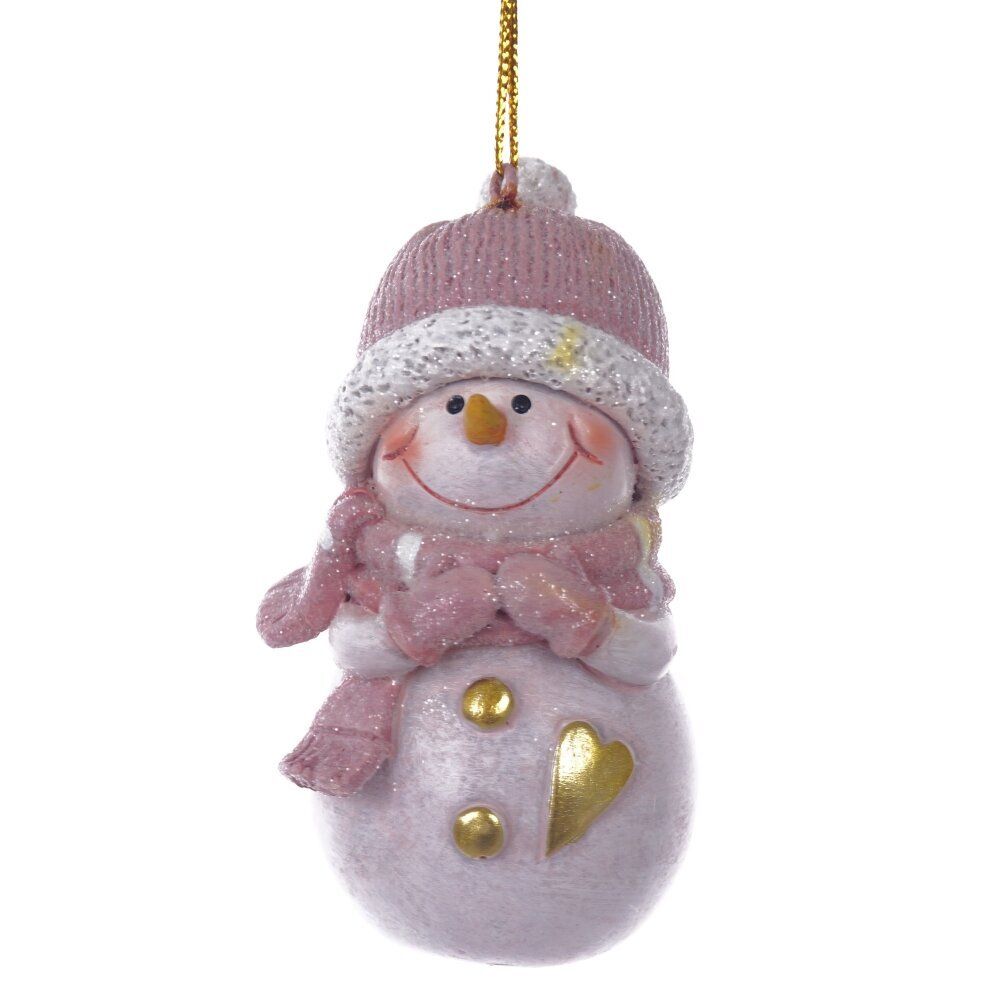 GAEM Фигурка декоративная подвесная "Снеговик", L5 W5 H8,5 см, 2в.