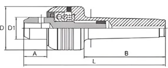 Центр вращающийся OCM КМ4 со сменными насадками