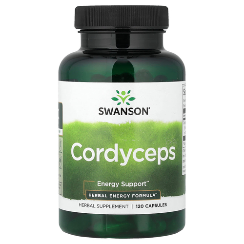 Swanson Vitamins, кордицепс, 120 капсул (600 мг в 1 капсуле)