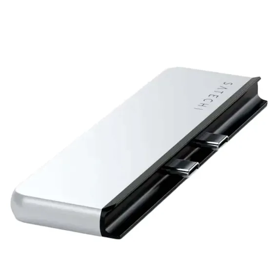 Satechi Dual USB-C Hub For Surface Pro 9 Silver
