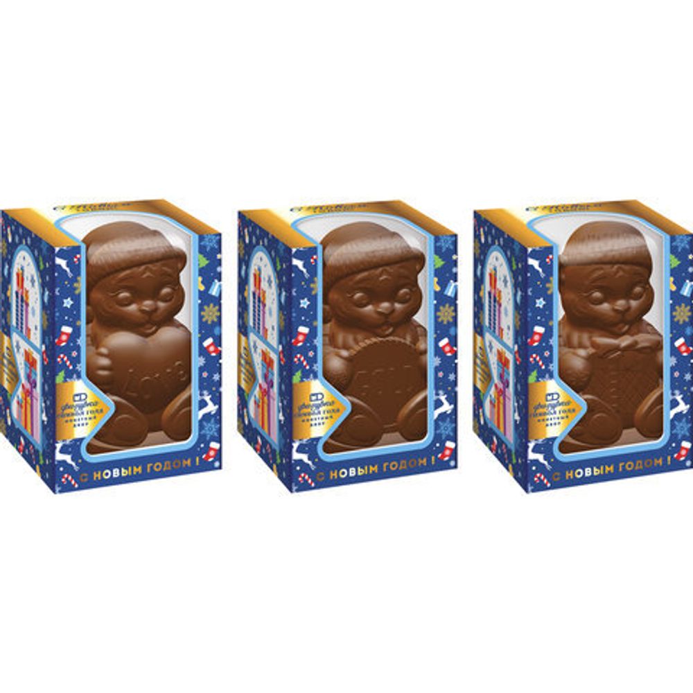 Шоколадная фигурка МОНЕТНЫЙ ДВОР "Символ года ТИГР", 100 г, в коробке, 0156