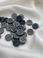 Пуговицы на прокол темный перламутр