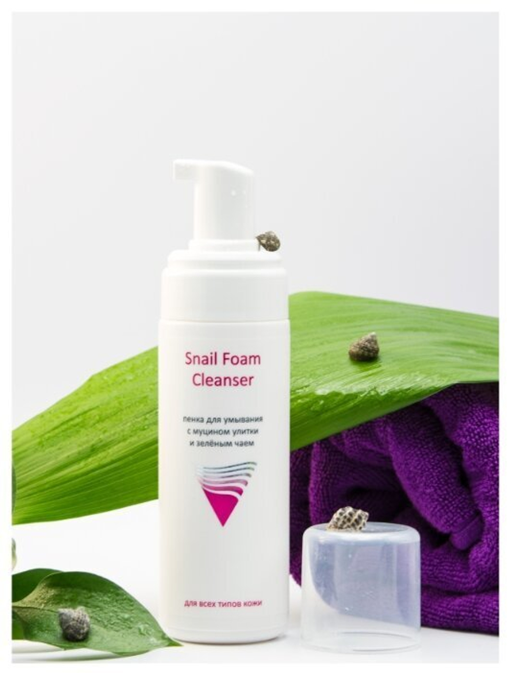 ARAVIA Professional Пенка для умывания с муцином улитки и зелёным чаем Snail Foam,160 мл
