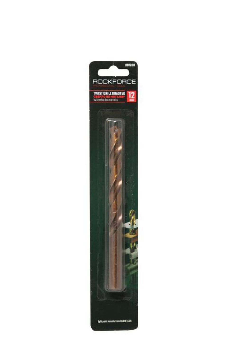 Сверло по металлу 9.5мм HSS+Co, в блистере RockForce##Rock FORCE RF-DB95H