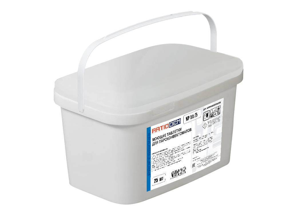 RatioDem WP tabs 25 моющие таблетки для пароконвектоматов (в ведре 25шт).