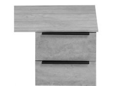 Письменный стол Бэтти Лофт 116х60х75 бетон / черный