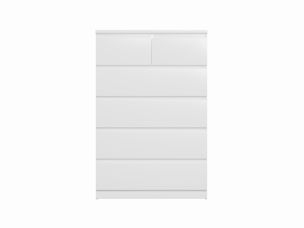 Комод МАЛЬТА 4+2 ящика 80х121 (белый)
