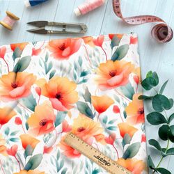 Ткань премиум атлас мелодия природы