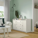 Шкаф - HAUGA IKEA/ ХАУГА ИКЕА,  140x84 см, белый