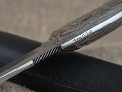 Нож для бушкрафта "Велес", сталь VG-10/Elmax, рукоять микарта (камуфляж)