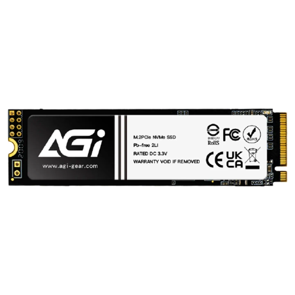 Твердотельный накопитель AGI AI818, 1Tb PCIe Gen4, Read 4700Mb/s, Write 2800Mb/s, Retail