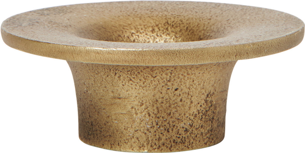 Подсвечник Ferm Living Soothe, алюминий, 3 см, золотистый