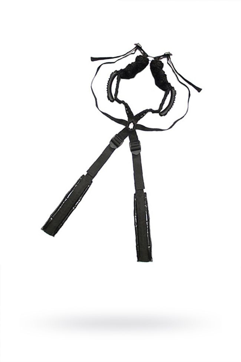 Чёрный бондажный комплект Romfun Sex Harness Bondage на сбруе (Цвет: черный)